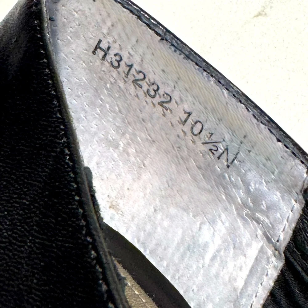 Ros Hommerson Cynthia 10.5 N Vintage Style Black Leather Pumps
